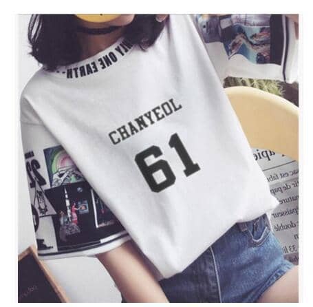 Kpop Newest kpop EXO The same women loose t shirts k-pop Round neck Harajuku Student half sleeve tops T-shirt summer fashion cotton tshirt that you'll fall in love with. At an affordable price at KPOPSHOP, We sell a variety of kpop EXO The same women loose t shirts k-pop Round neck Harajuku Student half sleeve tops T-shirt summer fashion cotton tshirt with Free Shipping.