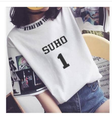 Kpop Newest kpop EXO The same women loose t shirts k-pop Round neck Harajuku Student half sleeve tops T-shirt summer fashion cotton tshirt that you'll fall in love with. At an affordable price at KPOPSHOP, We sell a variety of kpop EXO The same women loose t shirts k-pop Round neck Harajuku Student half sleeve tops T-shirt summer fashion cotton tshirt with Free Shipping.