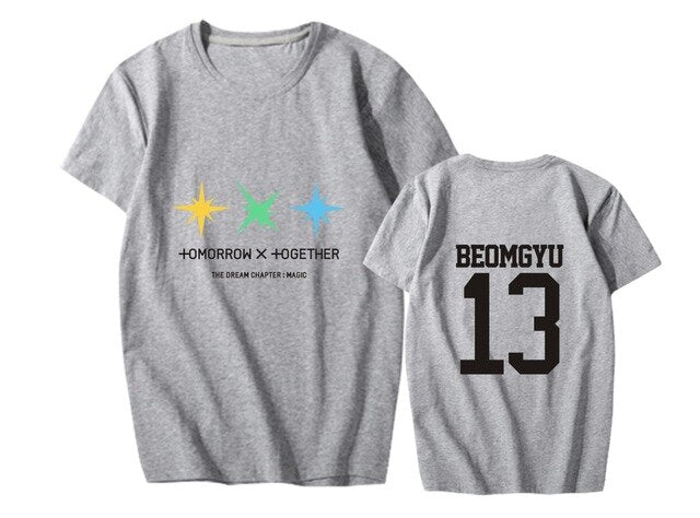 kpop TXT korean Women summer T Shirt Short Sleeved Casual Tshirt Female Streetwear Femme casual loose Tops O-neck Oversized Tees