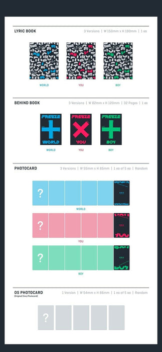 [PRE-ORDER]- TXT - ALBUM [THE CHAOS CHAPTER : FREEZE] [ WORLD ver. / YOU ver. / BOY ver. ]