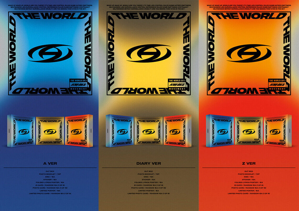 [PRE-ORDER] ATEEZ - THE WORLD EP.1 : MOVEMENT 3Ver SET