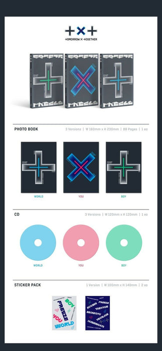 [PRE-ORDER]- TXT - ALBUM [THE CHAOS CHAPTER : FREEZE] [ WORLD ver. / YOU ver. / BOY ver. ]