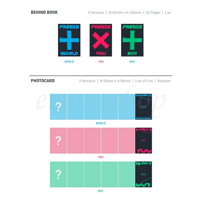[PRE-ORDER]- TXT - ALBUM [THE CHAOS CHAPTER : FREEZE] [ WORLD ver. / YOU ver. / BOY ver. ]