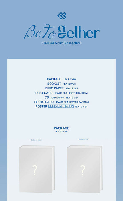[PRE-ORDER] --BTOB BE TOGETHER 3rd Album