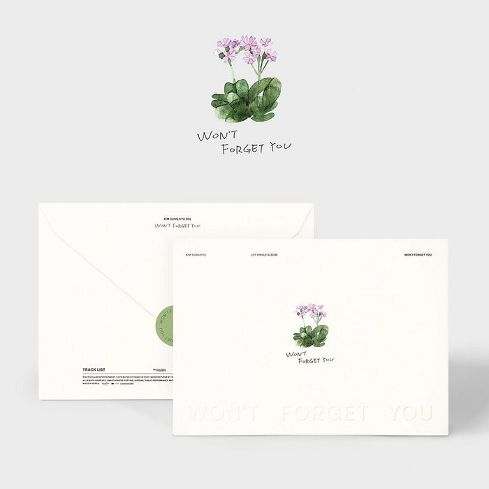 KPop Album- INFINITE KIM SUNG KYU - Won’t Forget You