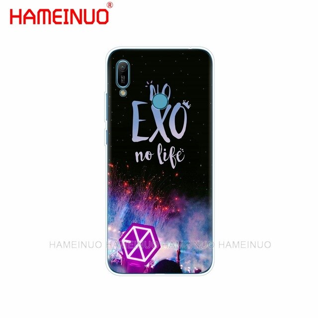 EXO Silicon phone cover case for huawei Y5 Y6 Y7 Y9 PRO PRIME 2019 honor 8s 8a 20 LITE PRO 10i view 20 V20 Kpop exo Lucky one