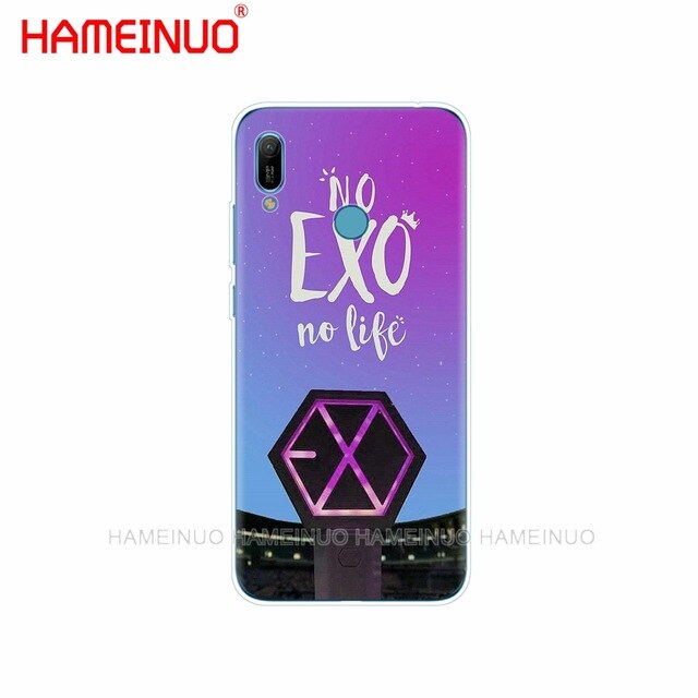 EXO Silicon phone cover case for huawei Y5 Y6 Y7 Y9 PRO PRIME 2019 honor 8s 8a 20 LITE PRO 10i view 20 V20 Kpop exo Lucky one