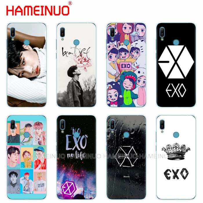 EXO Silicon phone cover case for huawei Y5 Y6 Y7 Y9 PRO PRIME 2019 honor 8s 8a 20 LITE PRO 10i view 20 V20 Kpop exo Lucky one