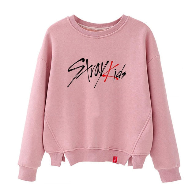 stray kids sweatshirt kpop oversized hoodie graphic print Korean clothes oversize ladies fall clothing