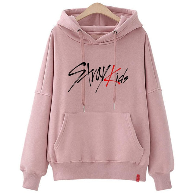 stray kids sweatshirt kpop oversized hoodie graphic print Korean clothes oversize ladies fall clothing