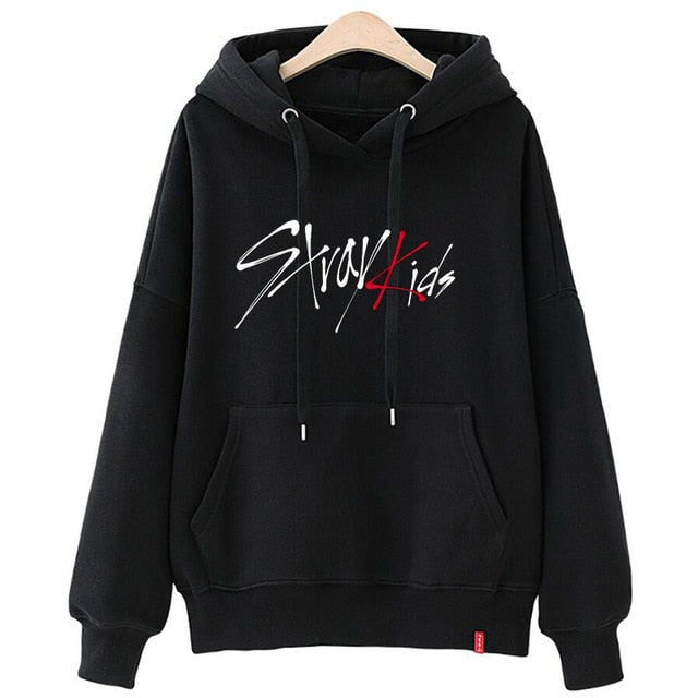 stray kids sweatshirt kpop oversized hoodie graphic print Korean clothes oversize ladies fall clothing