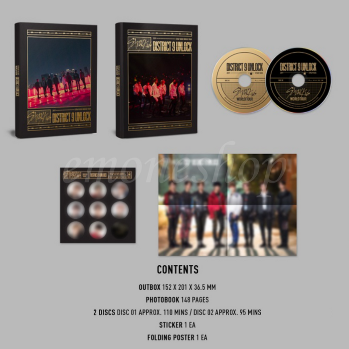 KPop Album STRAY KIDS [ District 9 : Unlock - in SEOUL ] WORLD TOUR DVD / BLU-RAY