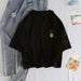 Kpopshop Originals - T-shirts Rainbow Striped Soft Loose Embroidery T-shirt - Kpopshop