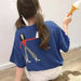 Kpopshop Originals - T-shirts Rainbow Striped Soft Loose Embroidery T-shirt - Kpopshop